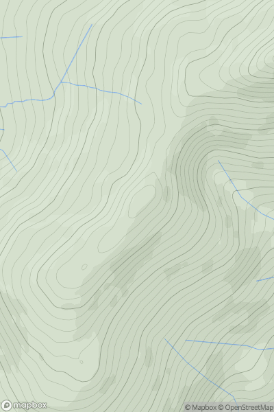 Thumbnail image for Craig Wen [Snowdonia] [SH597508] showing contour plot for surrounding peak